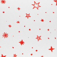 White with Red Stars