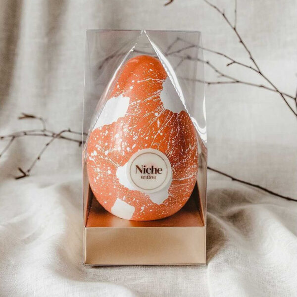 Medium Niche Patisserie Easter Egg filled with a chocolate egg