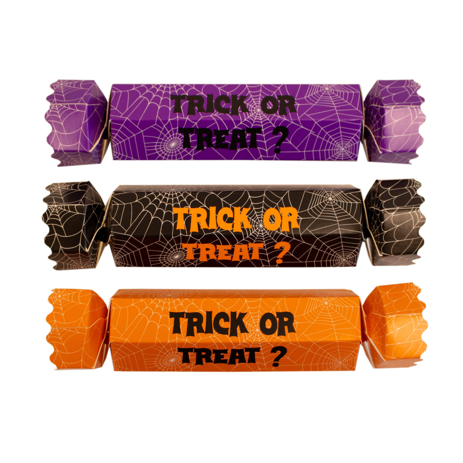 Halloween Trick or Treat Medium Hex Crackers Collection Reverse