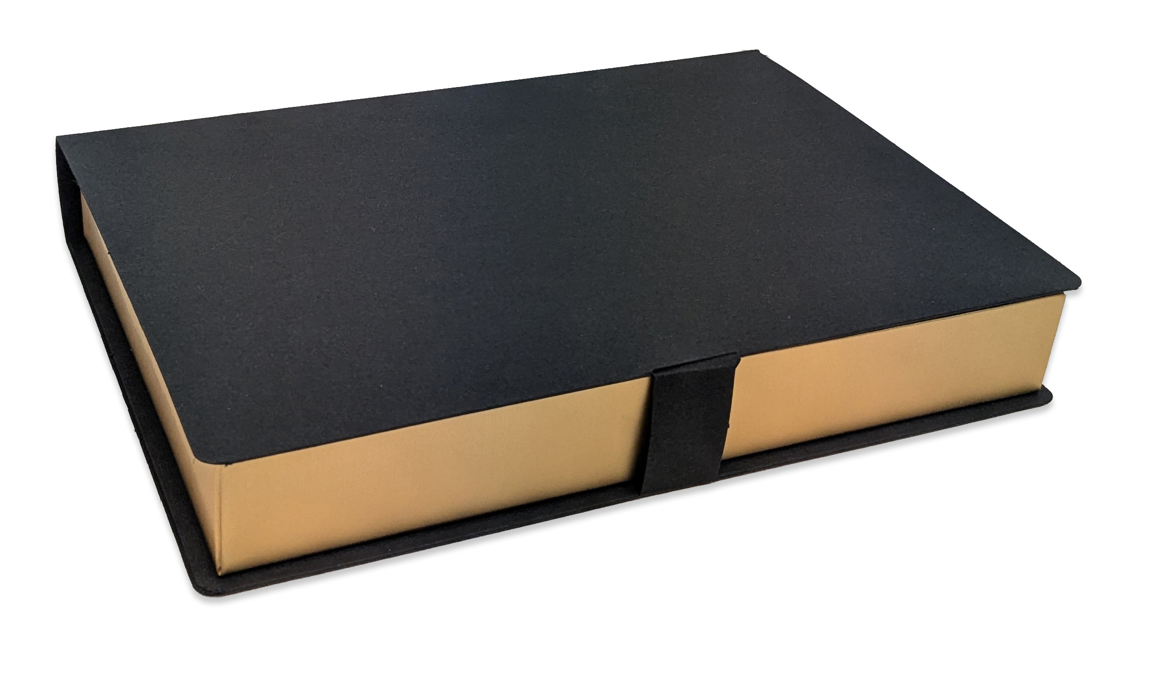 24 Choc Hinged Lid Black Luxe Book Box - Image 2